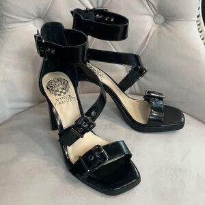 Vince Camuto Black Patent Leather Heels Size 6.5